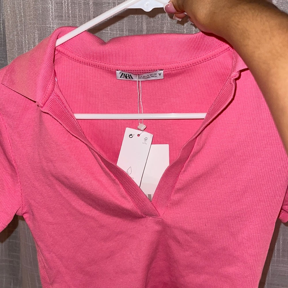 Pink crop top